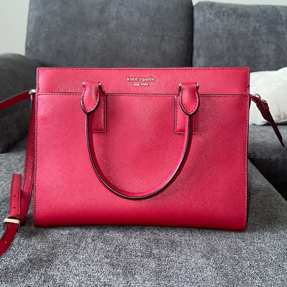 ✨Kate Spade Red medium Cameron Satchel Bag✨